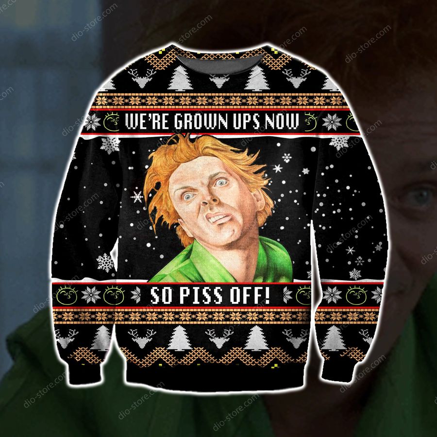 Were Grown Up Now So Piss Off Knitting Pattern 3D Print Ugly Sweater Hoodie All Over Printed Cint10551, All Over Print, 3D Tshirt, Hoodie, Sweatshirt