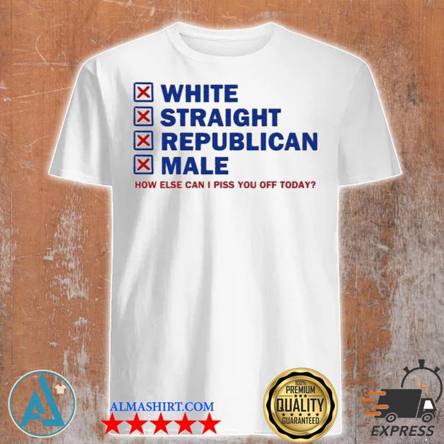 White straight republican male shirt
