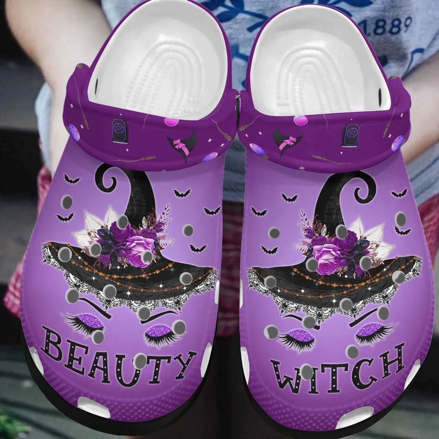 Wicca Personalized Clog Custom Crocs Comfortablefashion Style Comfortable For Women Men Kid Print 3D Beauty Witch