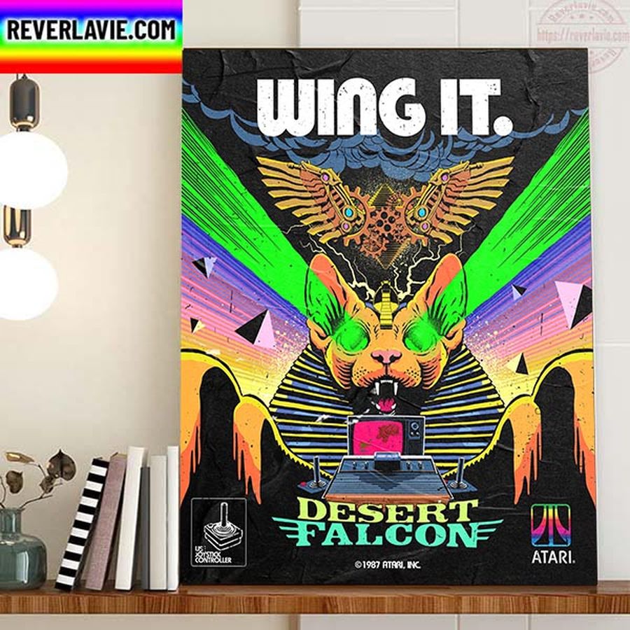 Wing It Desert Falcon In 50 Years Of Atari Cover Collection Home Decor Poster Canvas