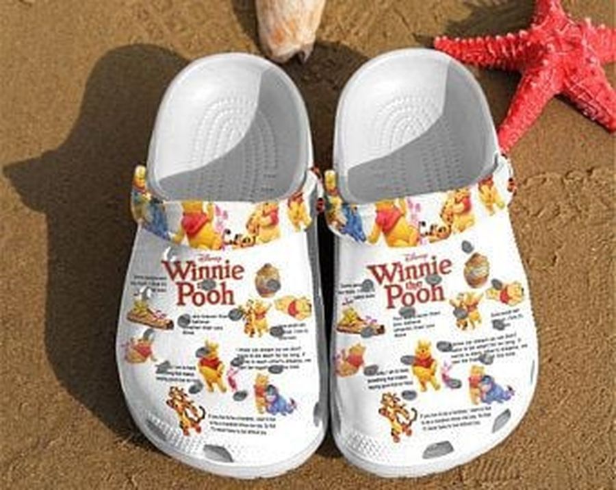 Winnie The Poo Crocs Crocband Clog Comfortable Water Shoes