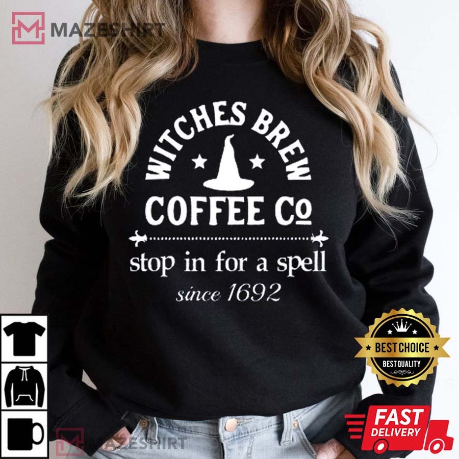 Witches Brew Coffee Halloween T-Shirt