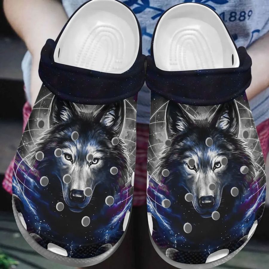 Wolf Personalized Clog Custom Crocs Comfortablefashion Style Comfortable For Women Men Kid Print 3D Mystery