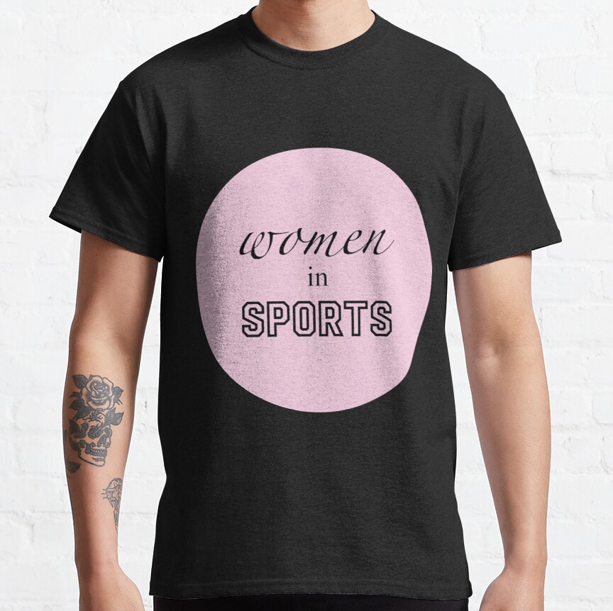 Women In Sports Sticker Classic T-Shirt