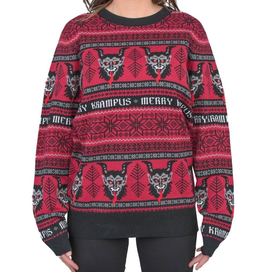 Womens Merry Krampus Adult For Unisex Ugly Christmas Sweater All