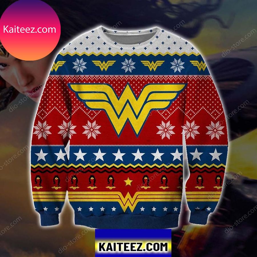 Wonder Woman 3d All Over Printed Christmas Ugly Sweater