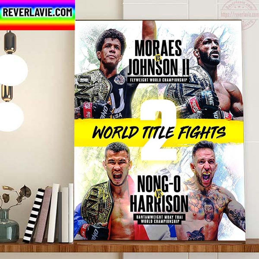 World Title Fights On One Championship Home Decor Poster Canvas