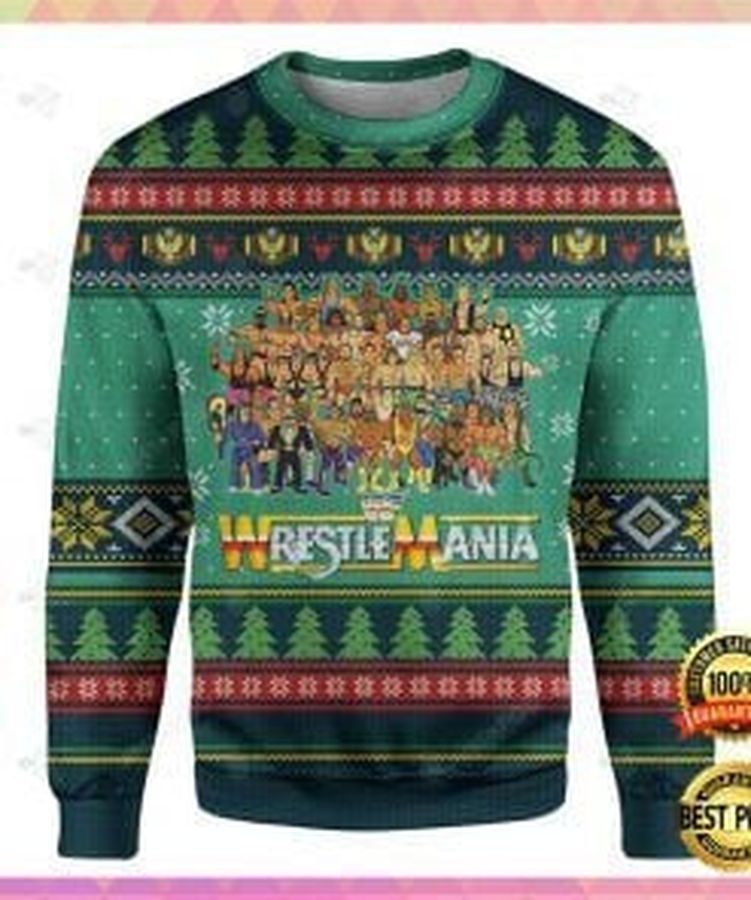 Wrestlemania Ugly Christmas Sweater Ugly Sweater Christmas Sweaters Hoodie Sweater
