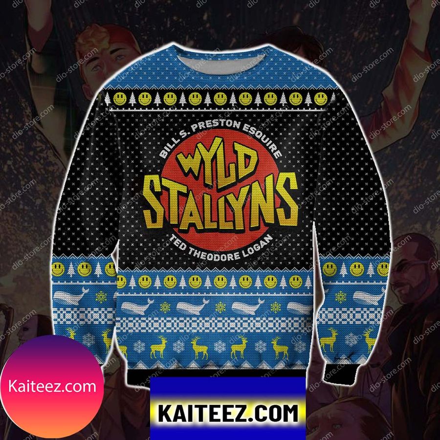 Wyld Stallyns 3d Print Christmas Ugly Sweater