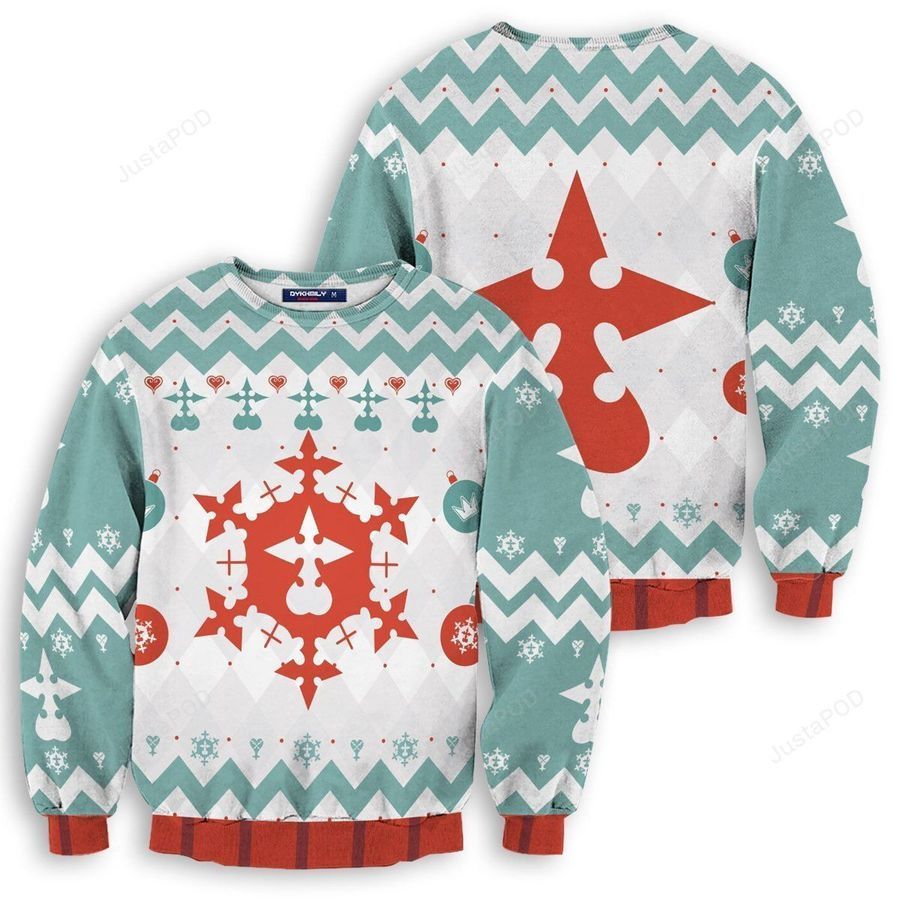 Xemnas Kingdom Hearts Ugly Christmas Sweater All Over Print Sweatshirt