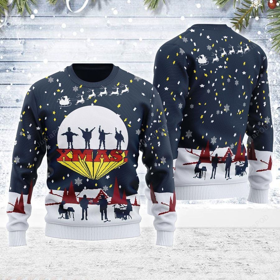 XMas Ugly Christmas Sweater All Over Print Sweatshirt Ugly Sweater