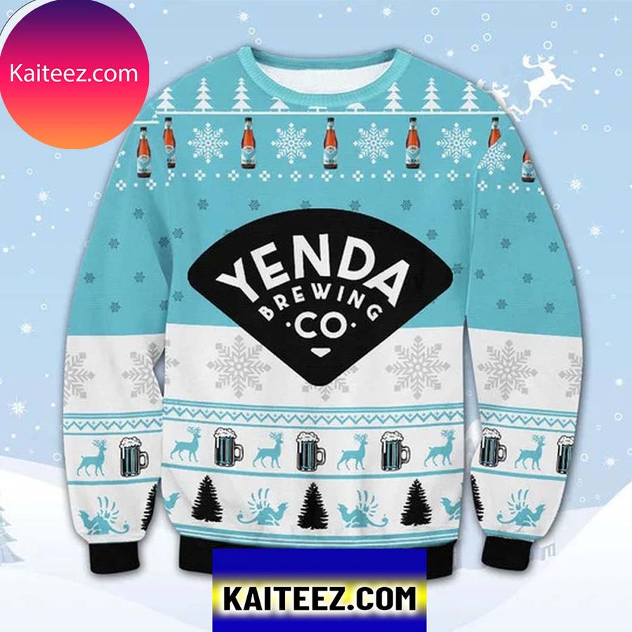 Yenda Brewing Co 3D Christmas Ugly  Sweater