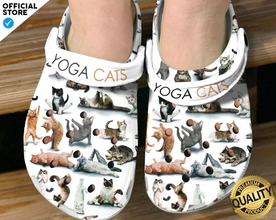 Yoga Cats Crocs Crocband Clog