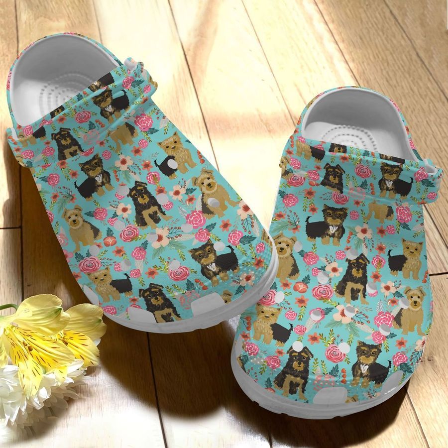 Yorkie Personalize Clog Custom Crocs Fashionstyle Comfortable For Women Men Kid Print 3D Color Series