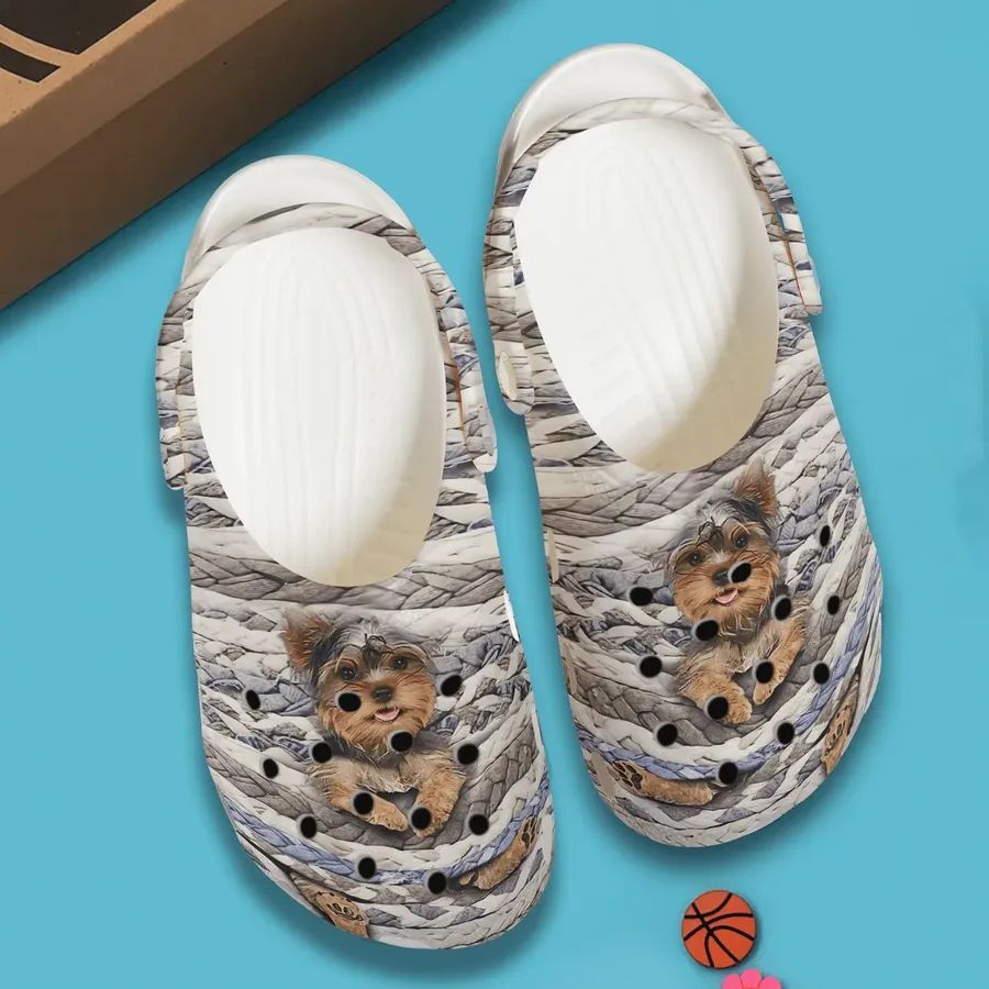 Yorkie Personalized Clog Custom Crocs Comfortablefashion Style Comfortable For Women Men Kid Print 3D Baby Yorkie