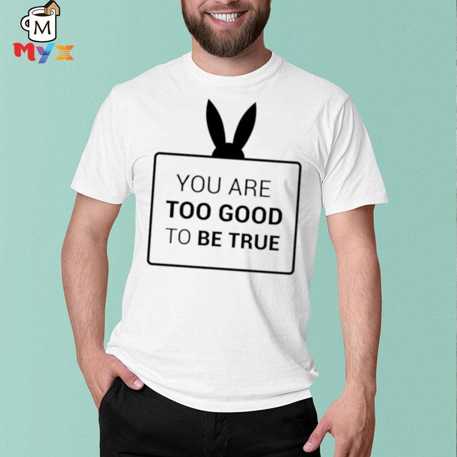 You are too good to be true shirt