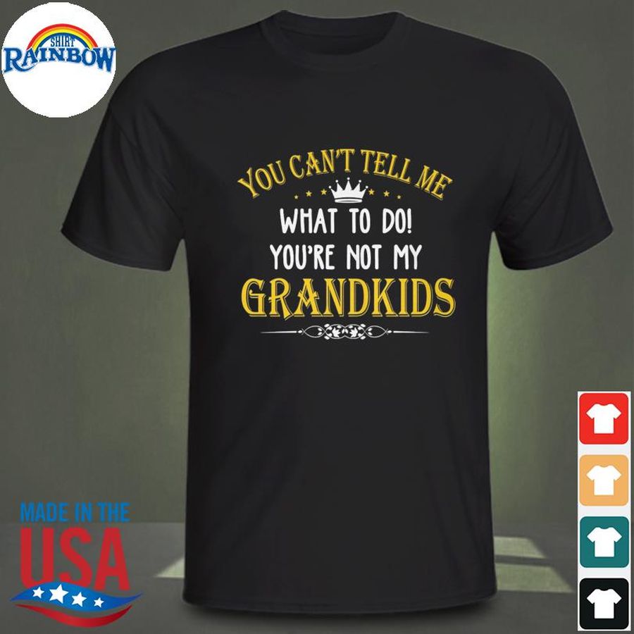 You can't tell me what to do you're not my grandkids shirt
