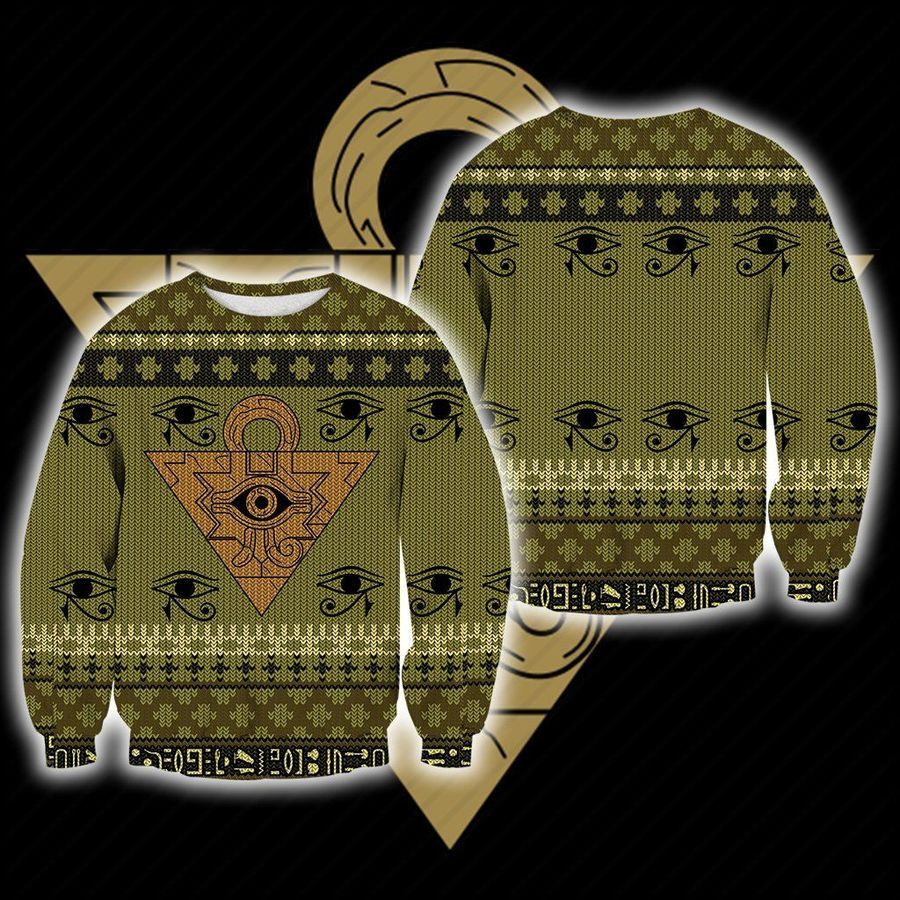 Yu-Gi-Oh Milennium Puzzle Ugly Christmas Sweater All Over Print Sweatshirt