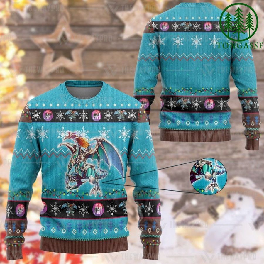 Yugioh Chaos Emperor Dragon Envoy Of The End Ugly Sweater for Anime fans