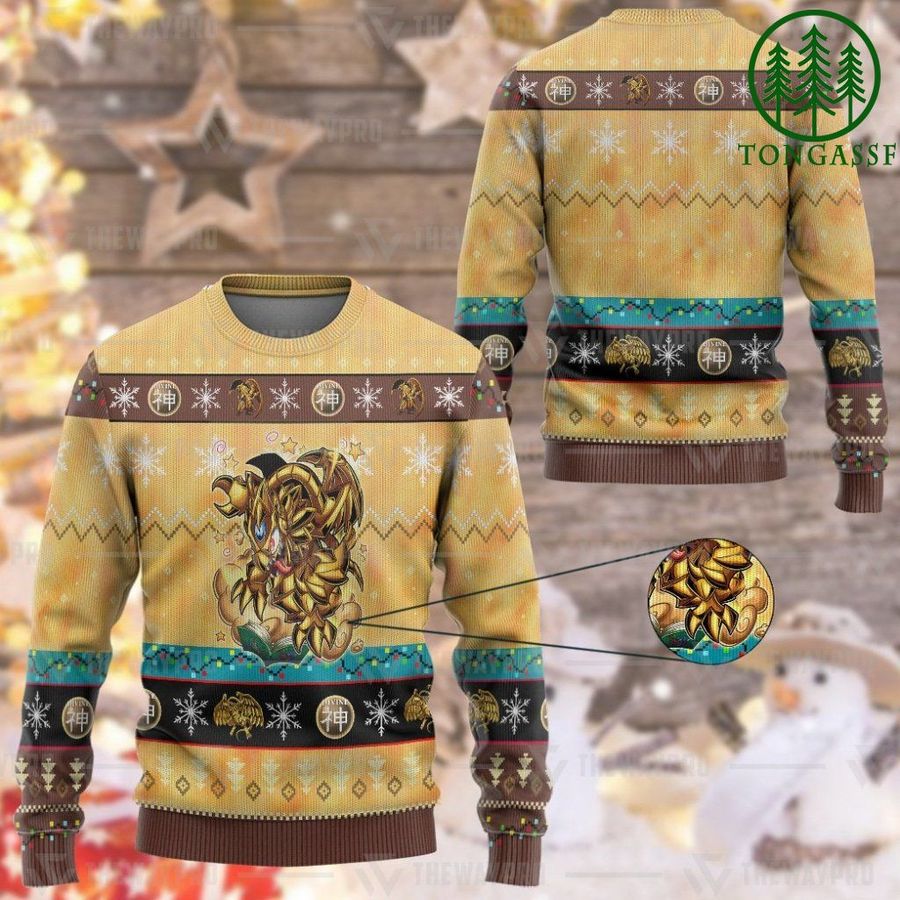 Yugioh The Winged Toon Of Ra Ugly Sweater for Anime fans