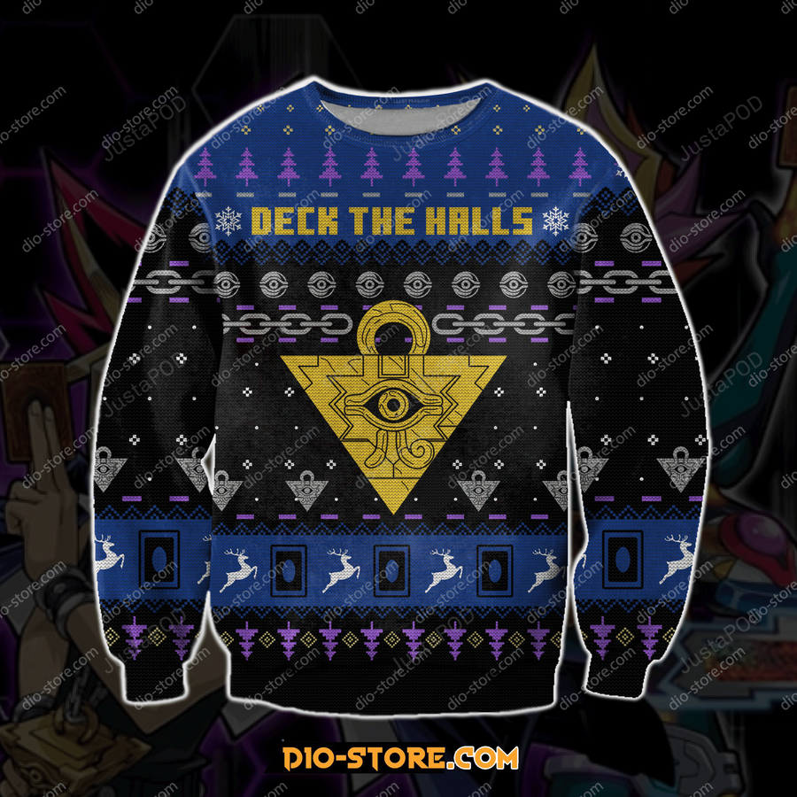 Yugioh Ugly Christmas Sweater All Over Print Sweatshirt Ugly Sweater.png