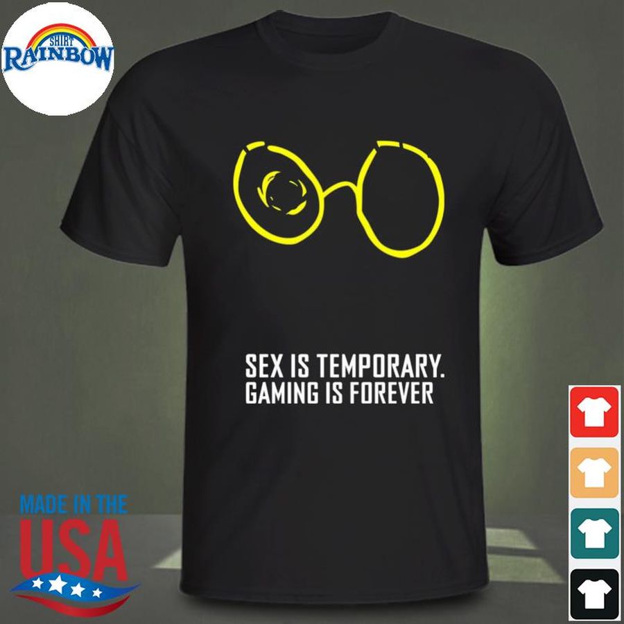 Zedd wearing sex is temporary gaming is forever shirt