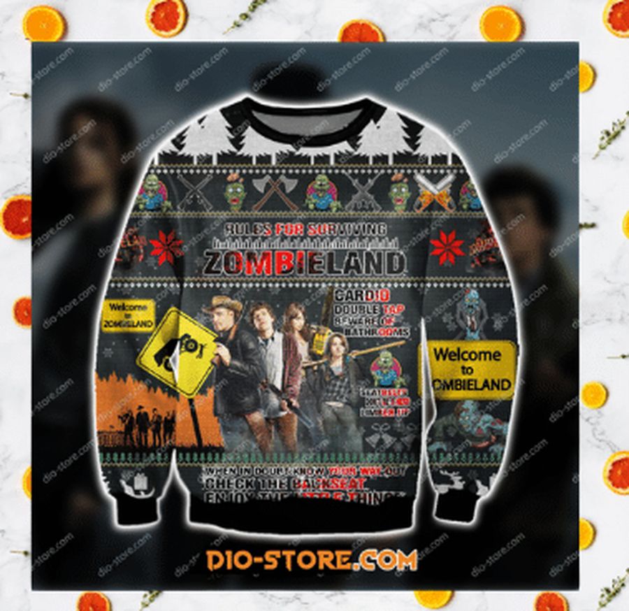 ZOMBIELAND COMEDY FILM UGLY CHRISTMAS SWEATER, Ugly Sweater, Christmas Sweaters, Hoodie, Sweater