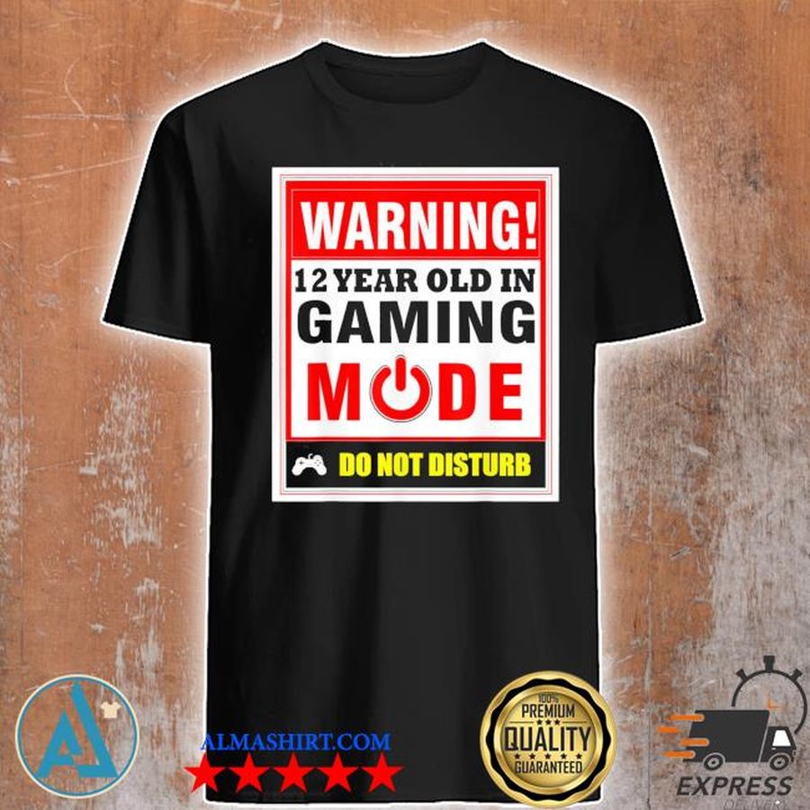 12th birthday gamer pc gaming us 2021 shirt