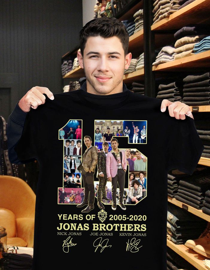 15 Years Of Jonas Brothers Signature Shirt
