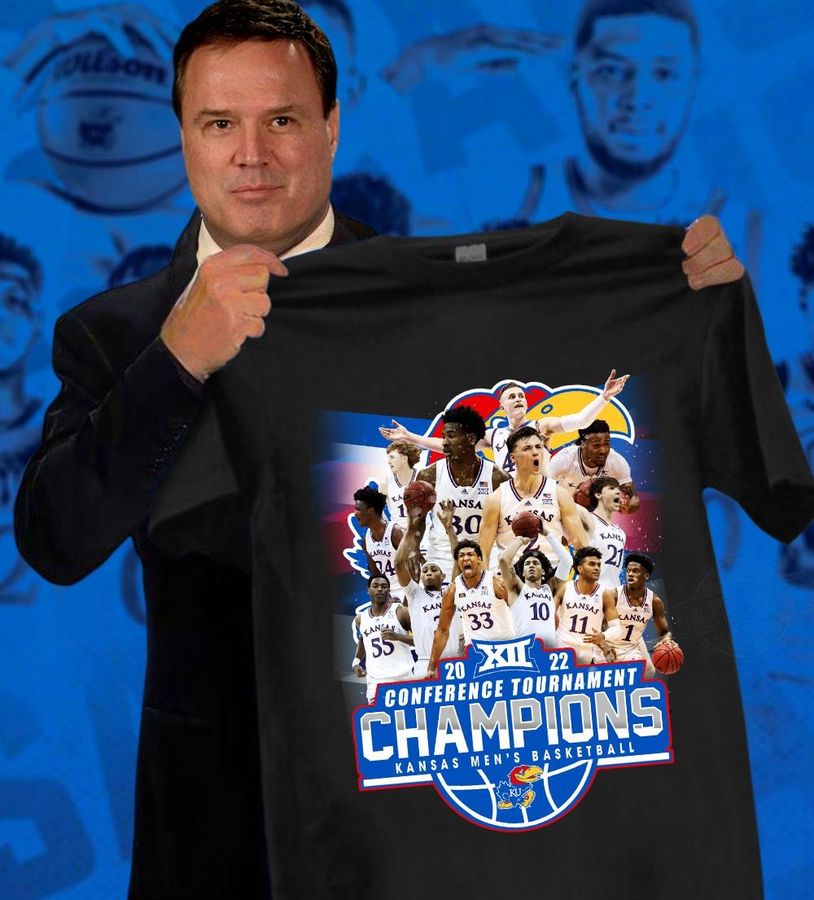 2022 Conference Tournament Champions Kansas Men's Basketball Shirt