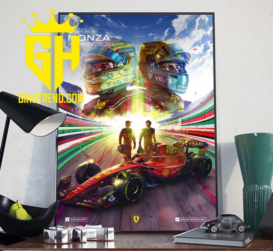 2022 Japan F1 Grand Prix Race Poster Verstappen Ferrari Poster Canvas