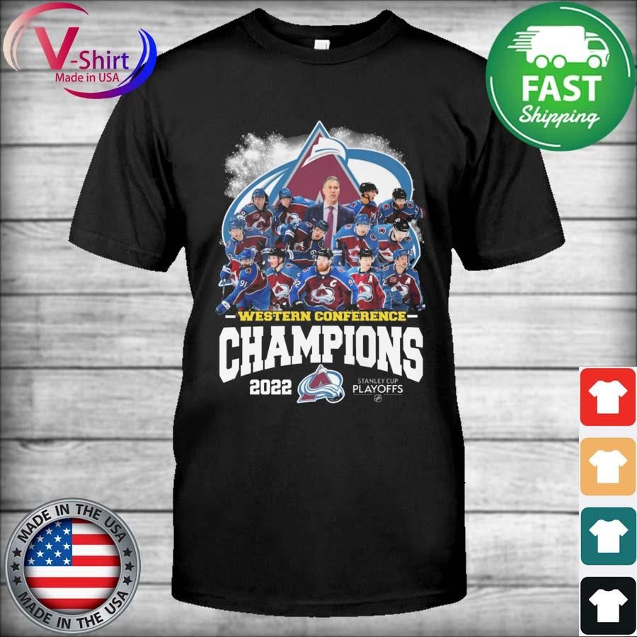 2022 NHL Western Conference Champions Colorado Avalanche Stanley Cup Playoff Shirt