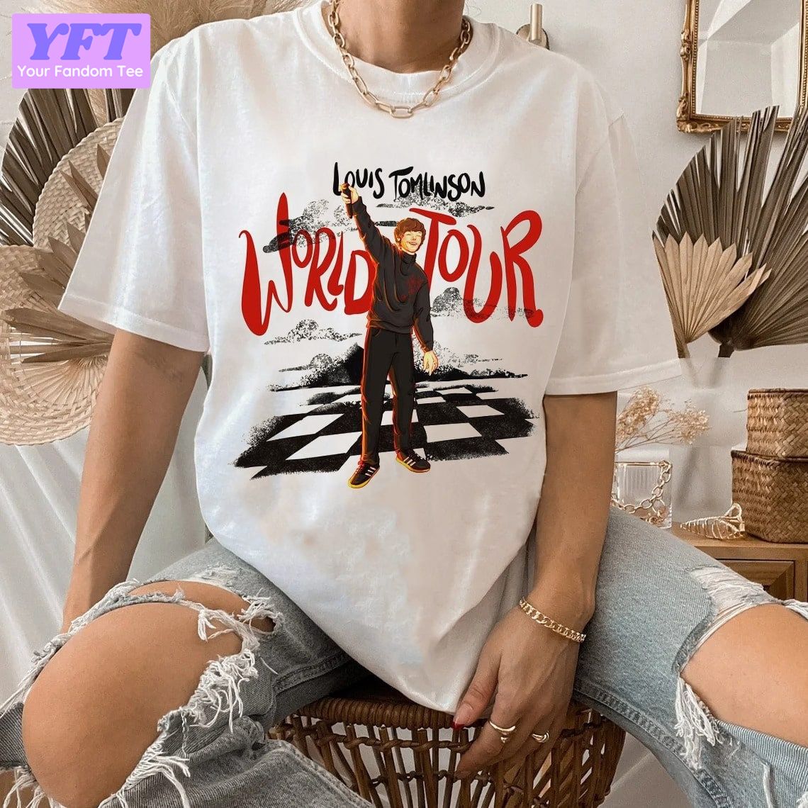 2022 Solo World Tour Louis Tour Art One Direction Unisex T Shirt