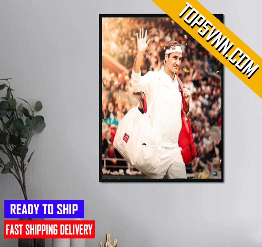 2022 The Legend Roger Federer Retires Poster Canvas