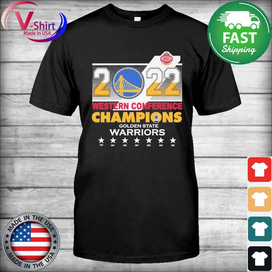2022 Western Conference Champions Golden State Warriors Basketball 1975 2022 Shirt