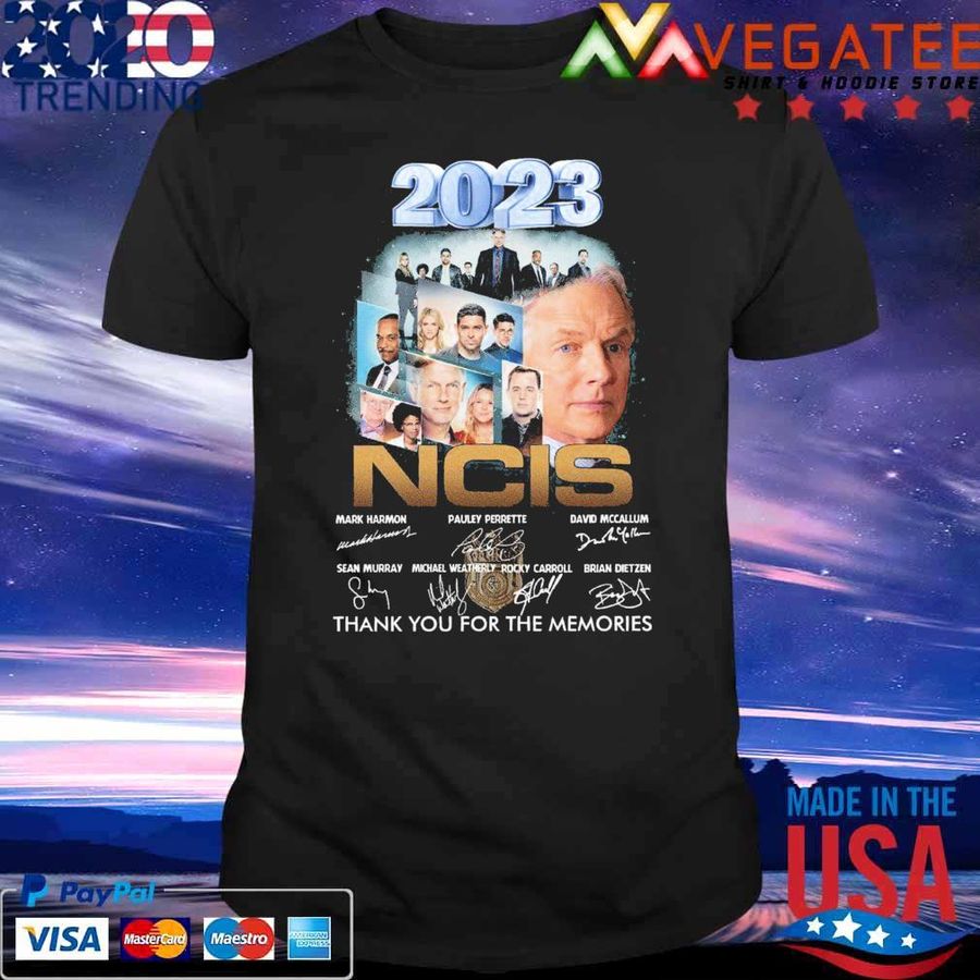 2023 NCIS Thank You For The Memories Signatures Shirt