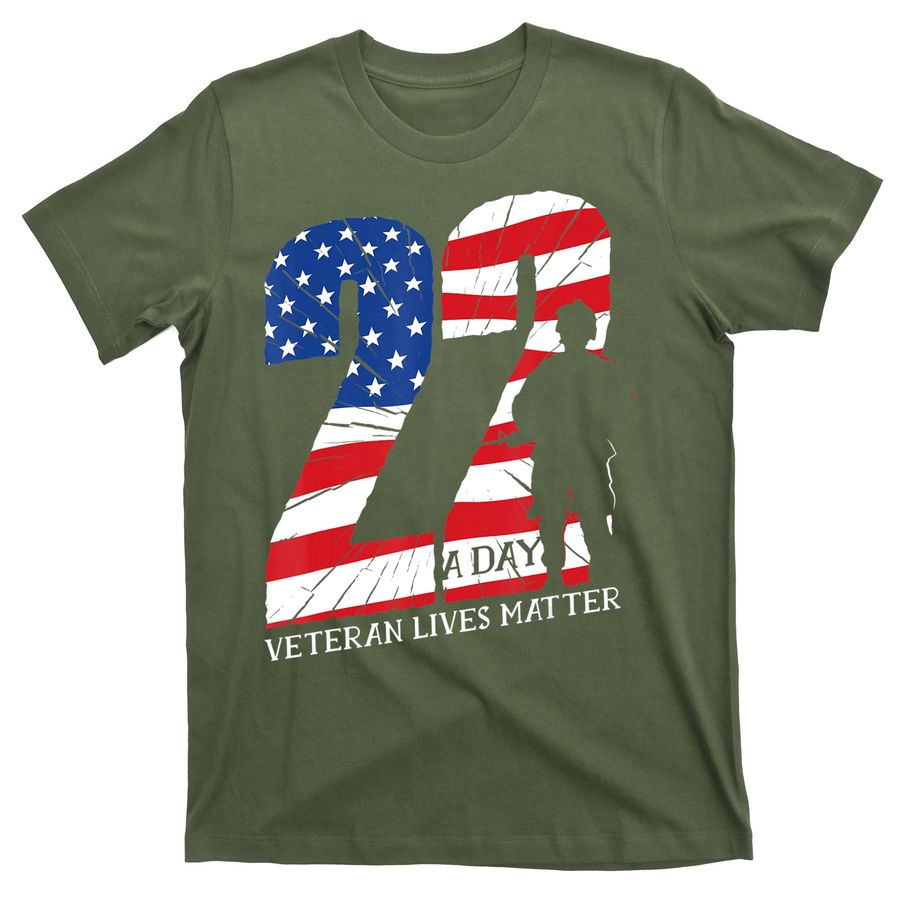 22 A Day Veteran Lives Matter Veterans Day T-Shirts
