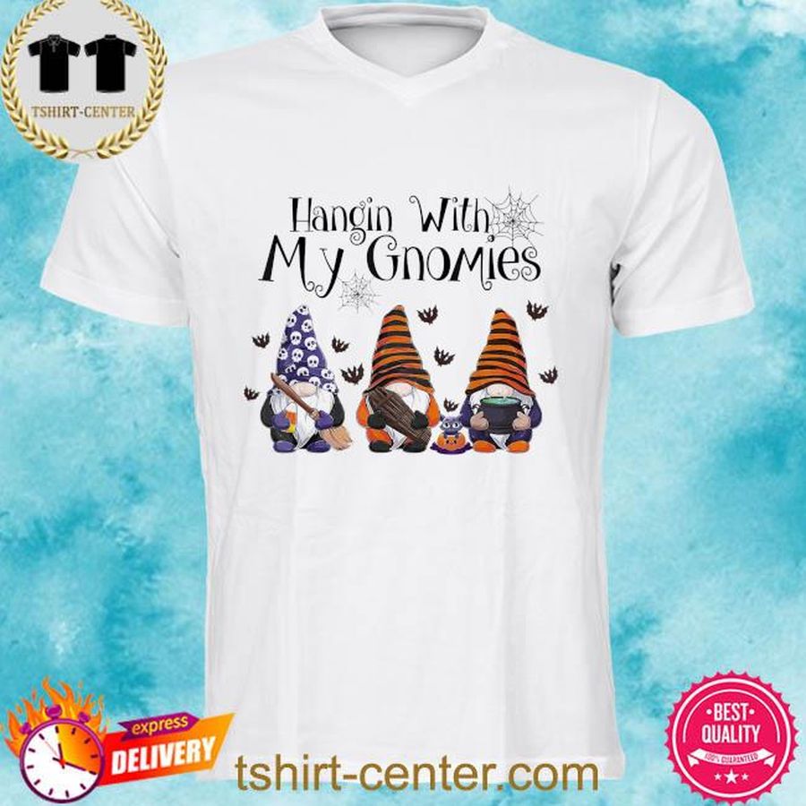 3 nordic gnomes gnome hangin' with my gnomies halloween 2022 shirt