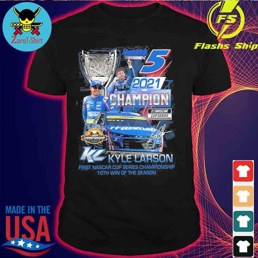 5 Kyle Larson champion 2021 NASCAR cup series shirt