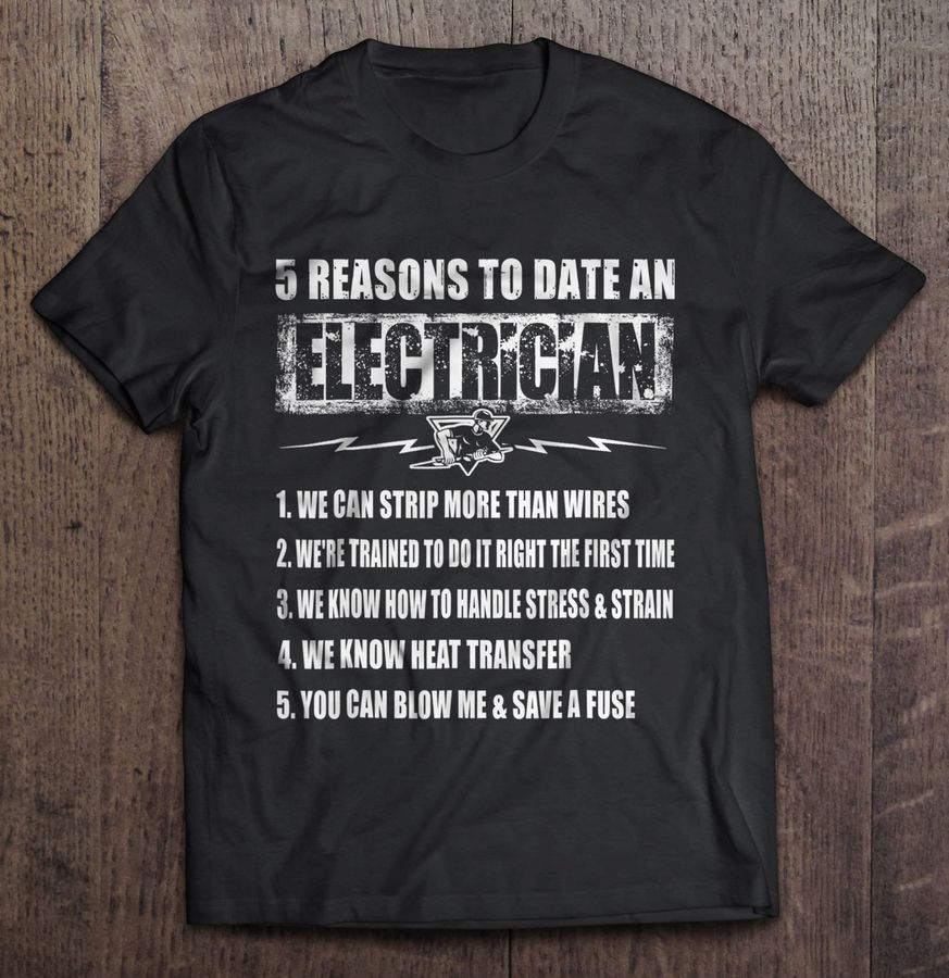 5 Reasons To Date An Electrician Tshirt