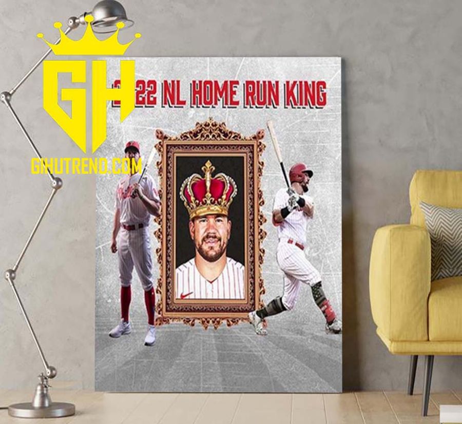 Aaron Johnson Is 2022 NL Home Run King MLB Poster Canvas