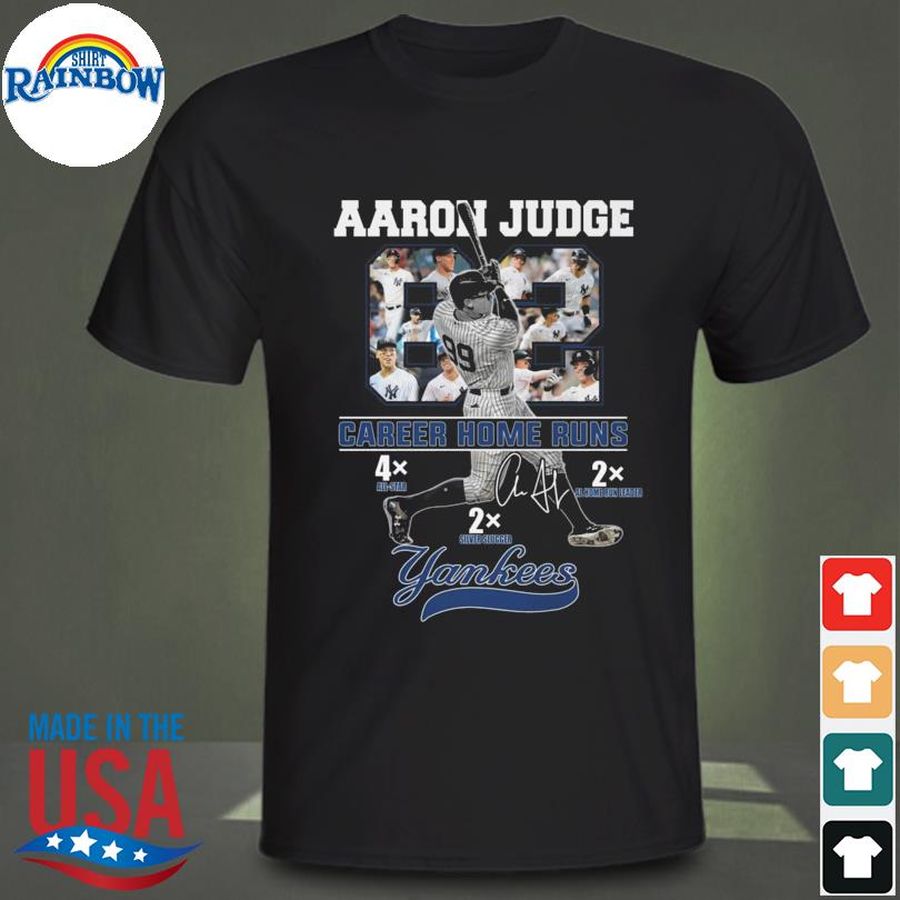 Aaron Judge Career Home Runs New York Yankees Signature Shirt