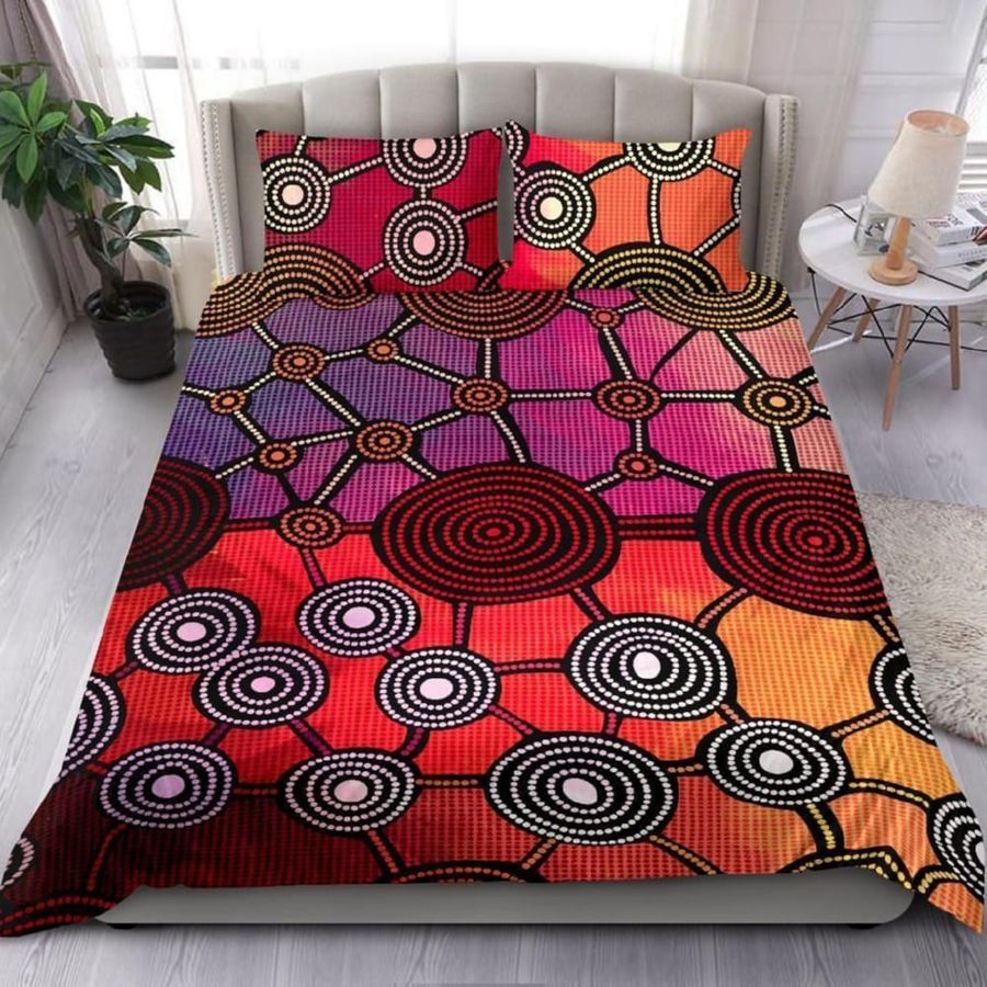 Aboriginal Circle Dot Painting Bedding Set Duvet Cover Sets