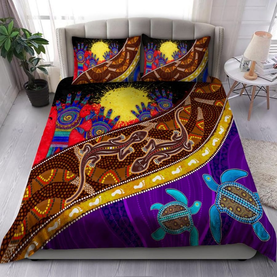 Aboriginal Culture Colorful Bedding Set Duvet Cover Set