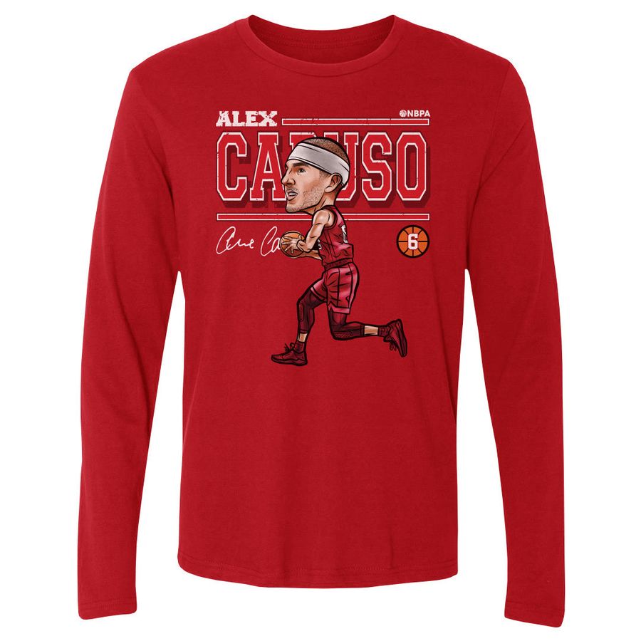 Alex Caruso Cartoon WHT - Chicago Bulls _1t-shirt sweatshirt hoodie Long Sleeve shirt