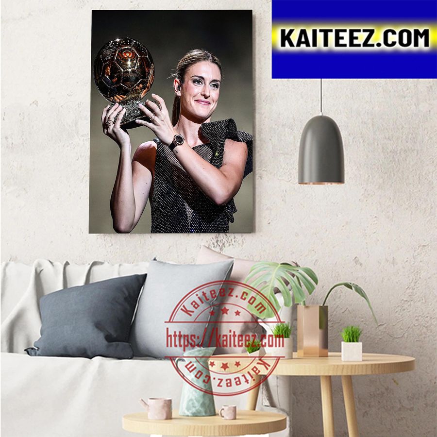 Alexia Putellas Barcelona Player Winner Womens Ballon D'or 2022 Art Decor Poster Canvas