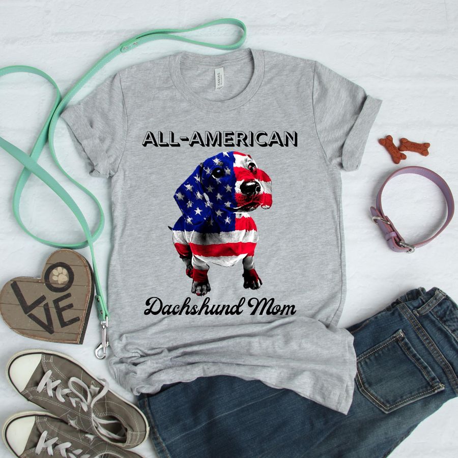 All American Dachshund Mom Shirt