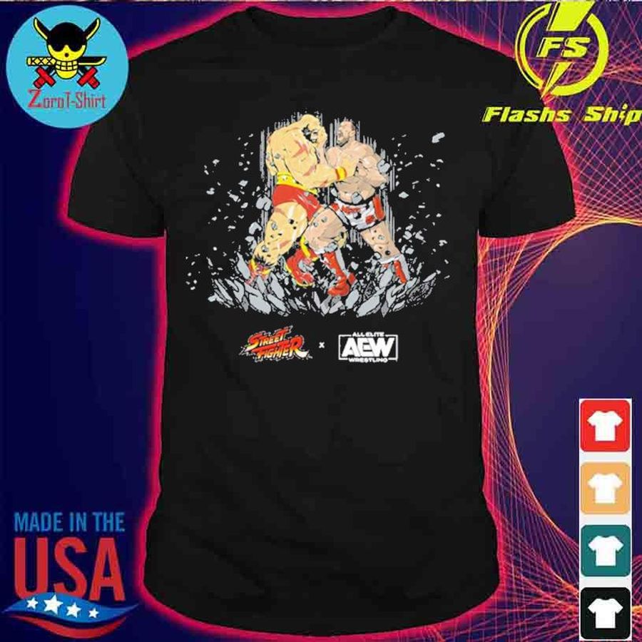 All elite wrestling miro street fighter shirt