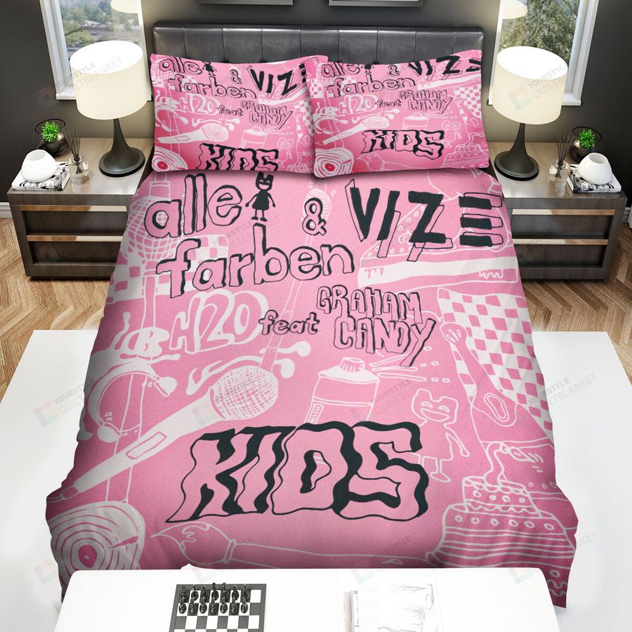 Alle Farben Kids Bed Sheets Spread Comforter Duvet Cover Bedding Sets