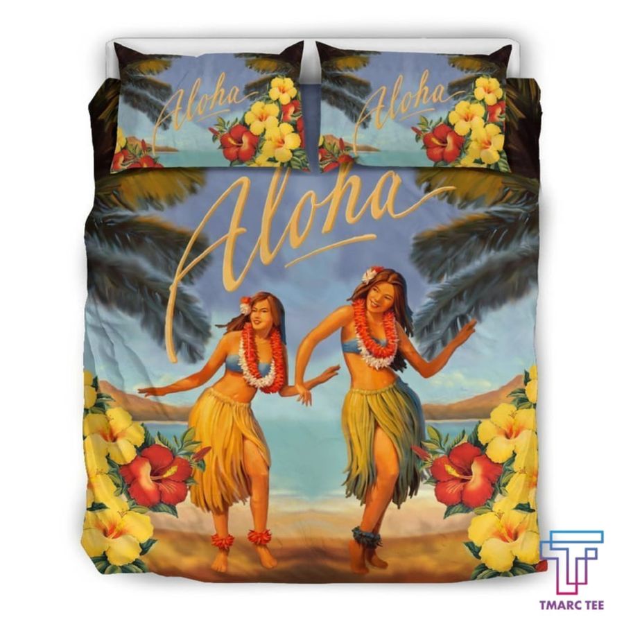 Aloha Hawaiian Bedding Set Duvet Cover Set